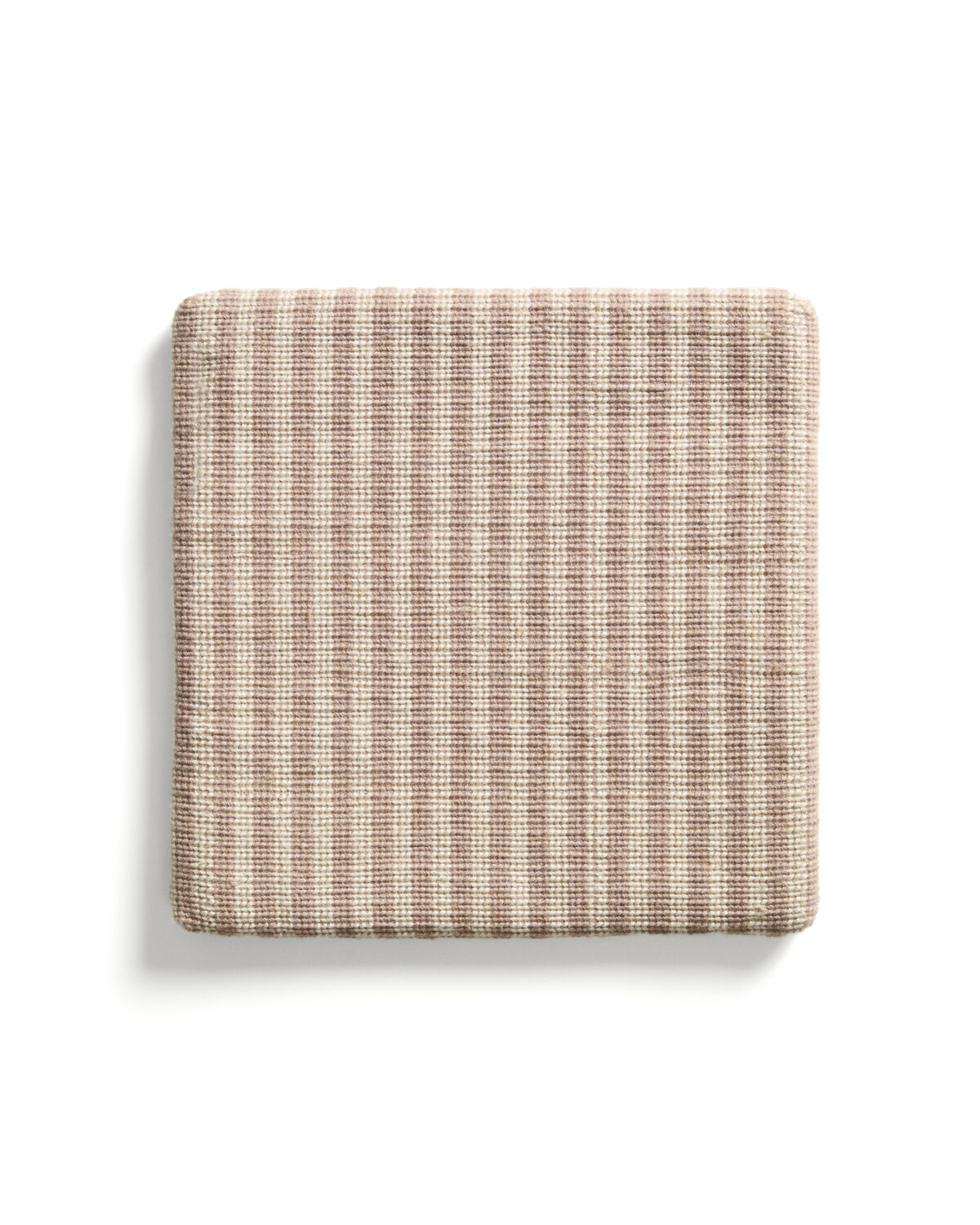 Kave Home Dirome beige gestreepte stoelkussen 100% PET 40 x 40 cm
