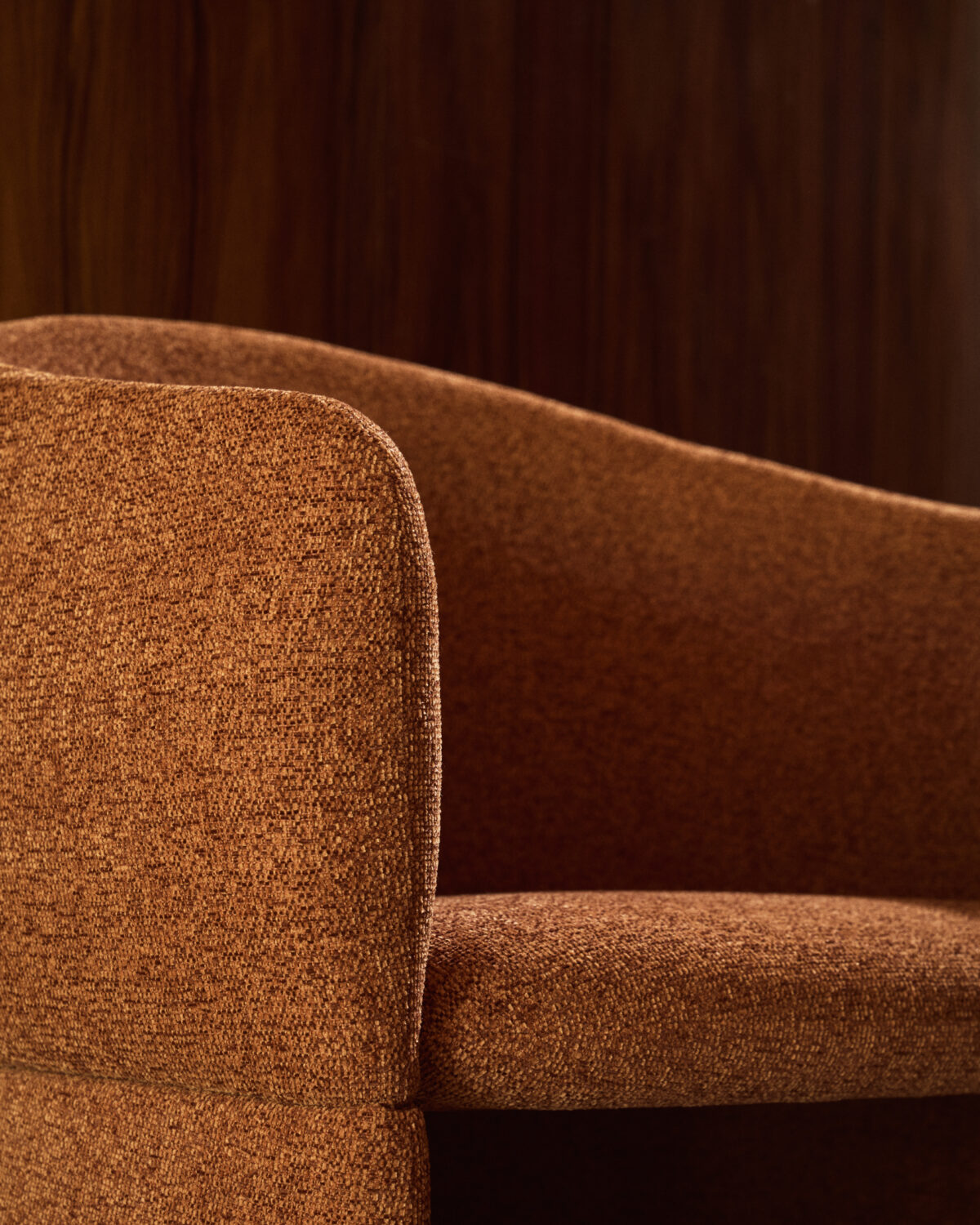 Kave Home Bosca stoel in terracotta chenille - Afbeelding 12