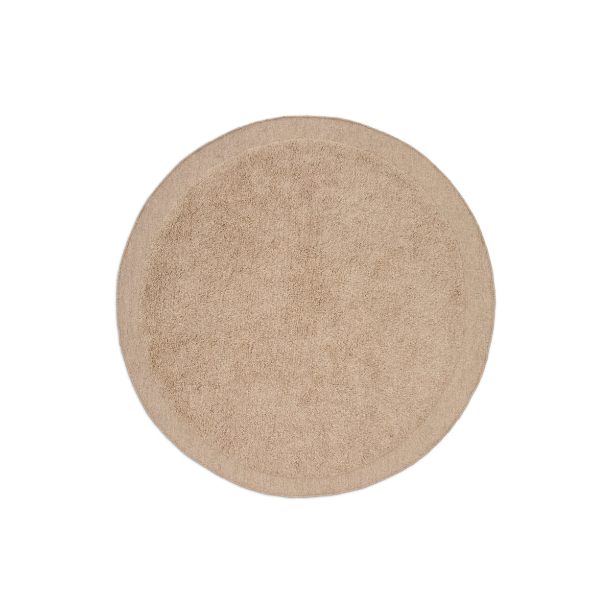 Kave Home Marely rond wollen vloerkleed beige Ø 200 cm - Afbeelding 9