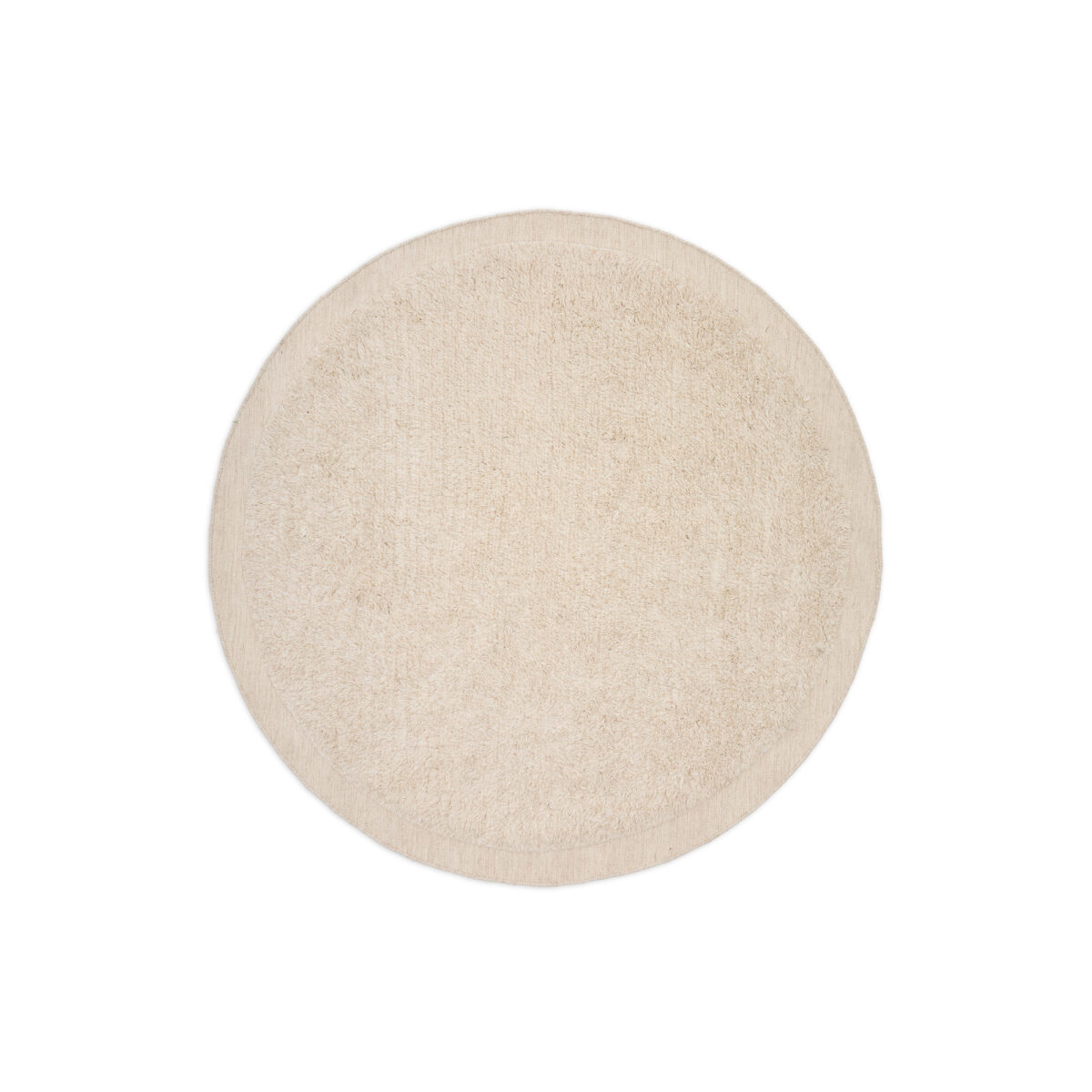 Kave Home Marely rond wollen vloerkleed wit Ø 200 cm - Afbeelding 5