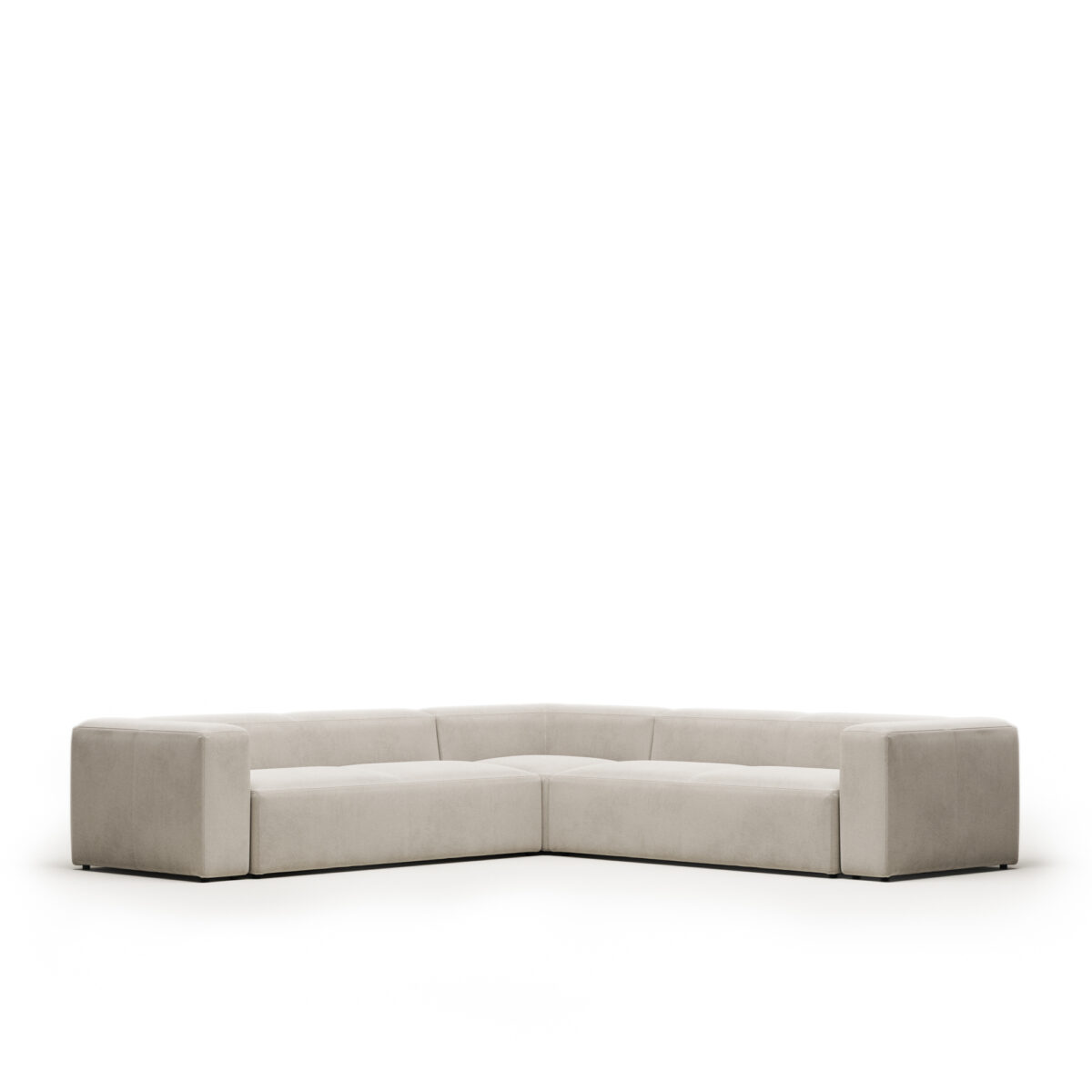 Kave Home Blok 6-zitshoekbank in beige chenille 320 x 320 cm FSC Mix Credit - Afbeelding 9