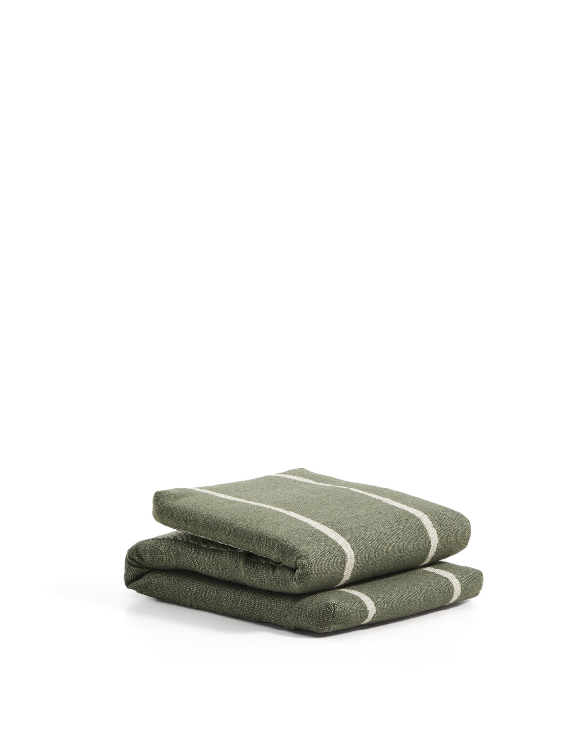 Kave Home Daila groen ligbedkussen met Ikat-dessin 100% PET 50 x 175 cm