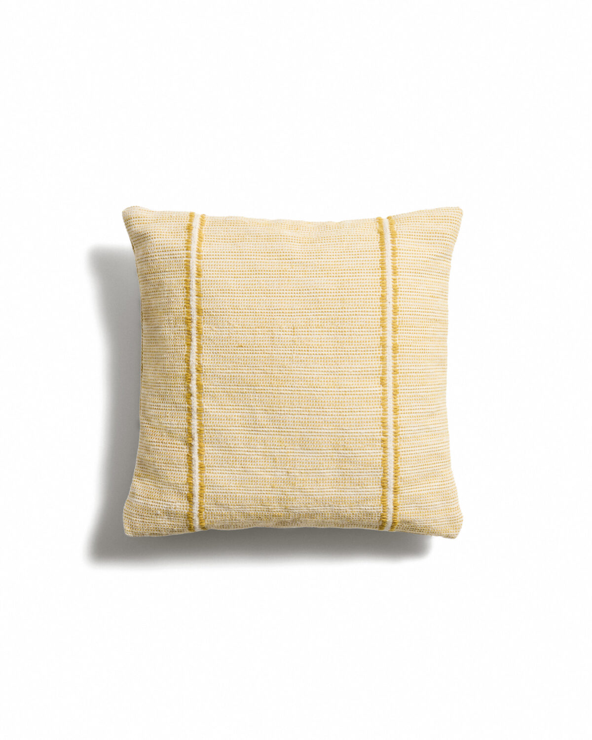 Kave Home Drati geel kussenhoes van 100% PET 45 x 45 cm - Afbeelding 3