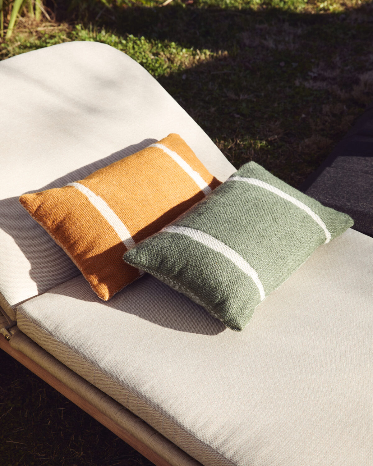 Kave Home Daila oranje kussenhoes met Ikat-dessin 100% PET 30 x 50 cm - Afbeelding 3