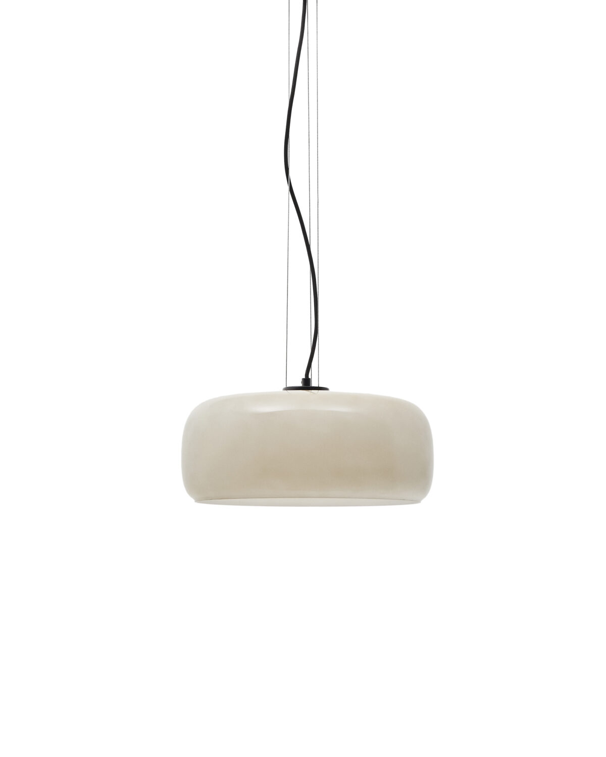 Kave Home Reig plafondlamp van lichtgrijs glas Ø 38 cm - Afbeelding 5