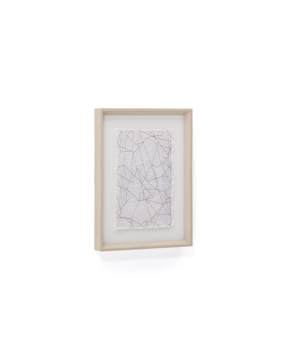 Kave Home Durkan wit schilderij van gerecycled papier 30x40 cm - Afbeelding 5