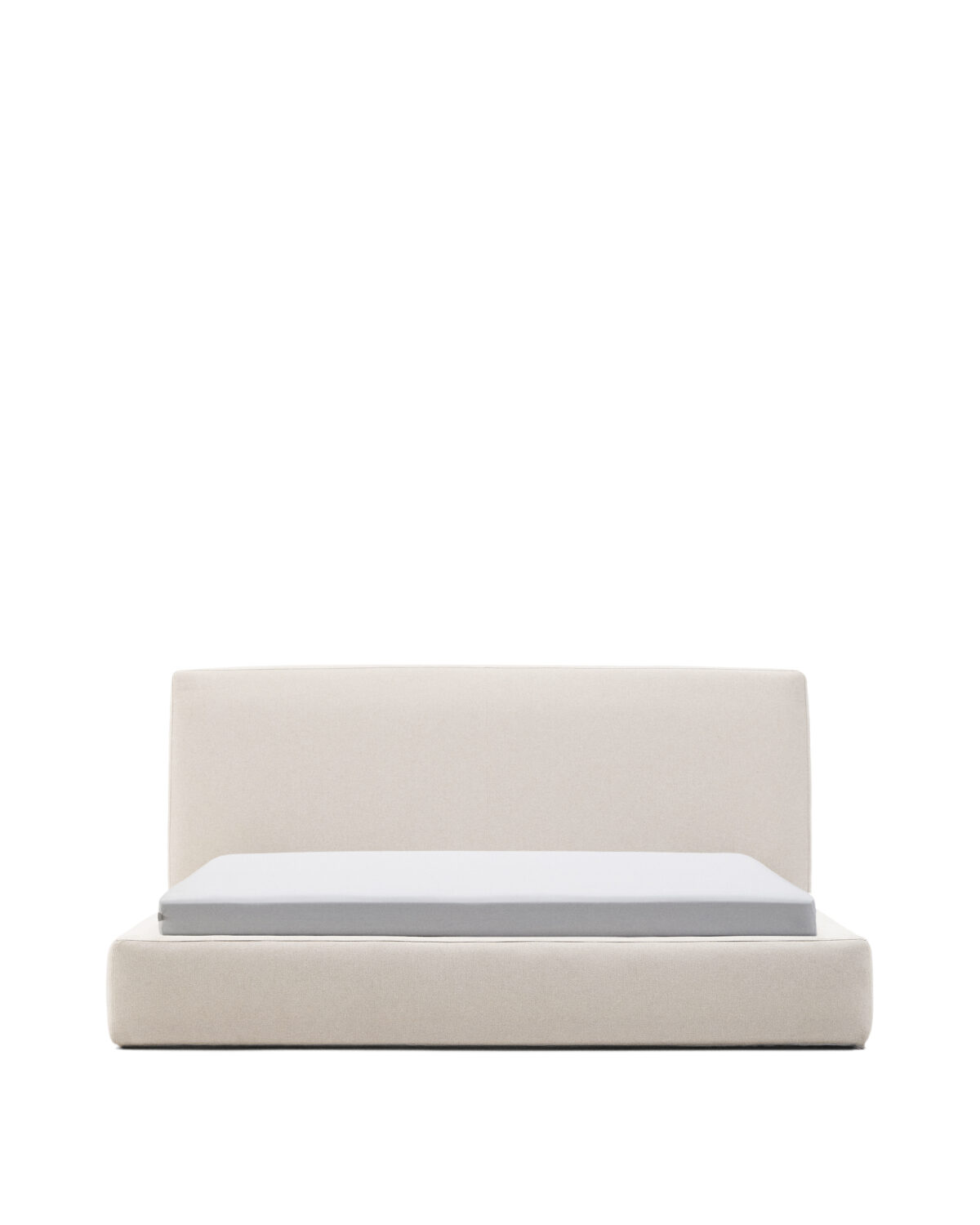 Kave Home Blok bed met afneembare hoes, ecru, voor matras van 180 x 200 cm FSC Mix Credit - Afbeelding 14