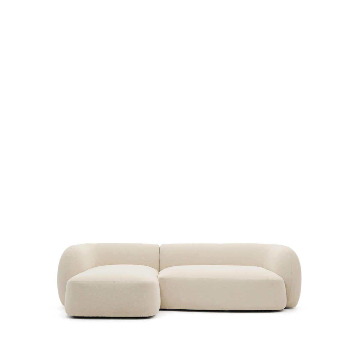 Kave Home Martina modulaire 3-zitsbank in ecru chenille met chaise longue links 287 cm - Afbeelding 16