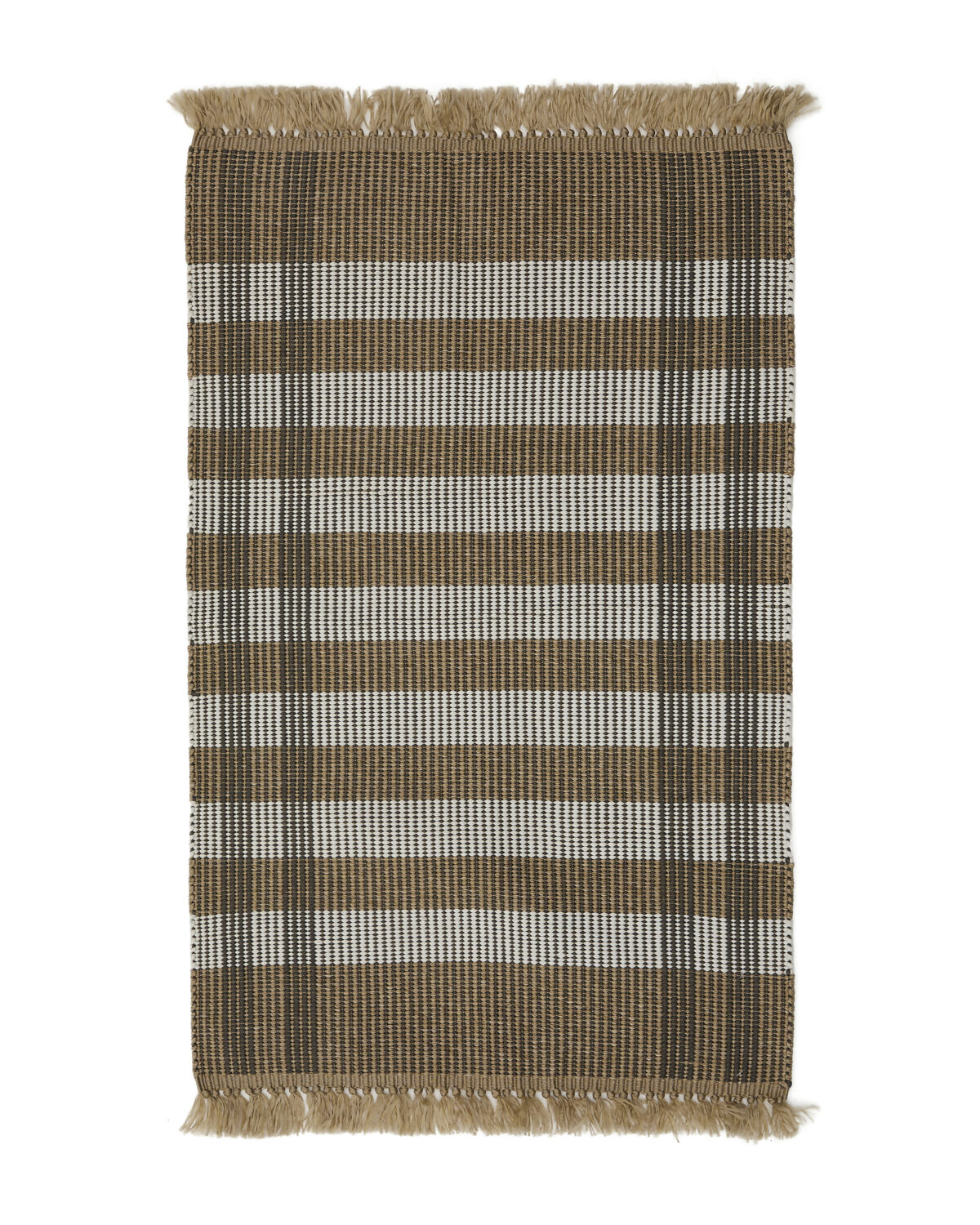 Kave Home Vloerkleed Barani van synthetische vezels bruin en beige 60 x 90 cm - Afbeelding 8