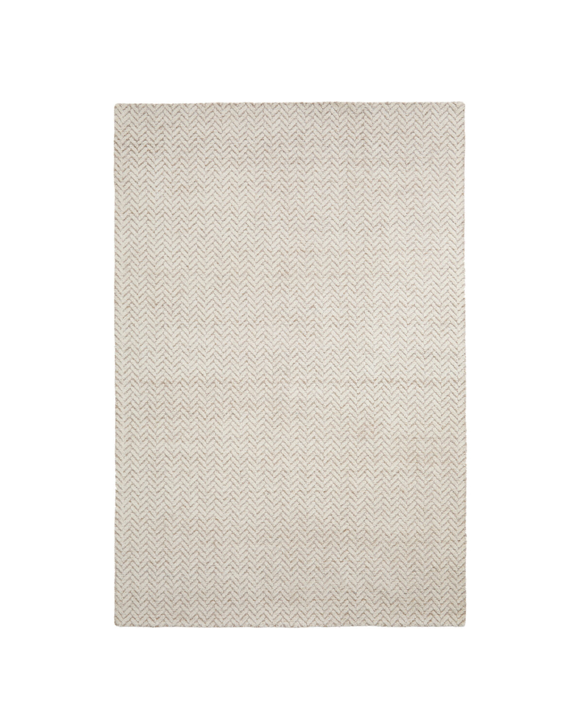 Kave Home Calira beige wollen tapijt in gevlochten jacquardmotief 230 x 160 cm - Afbeelding 8