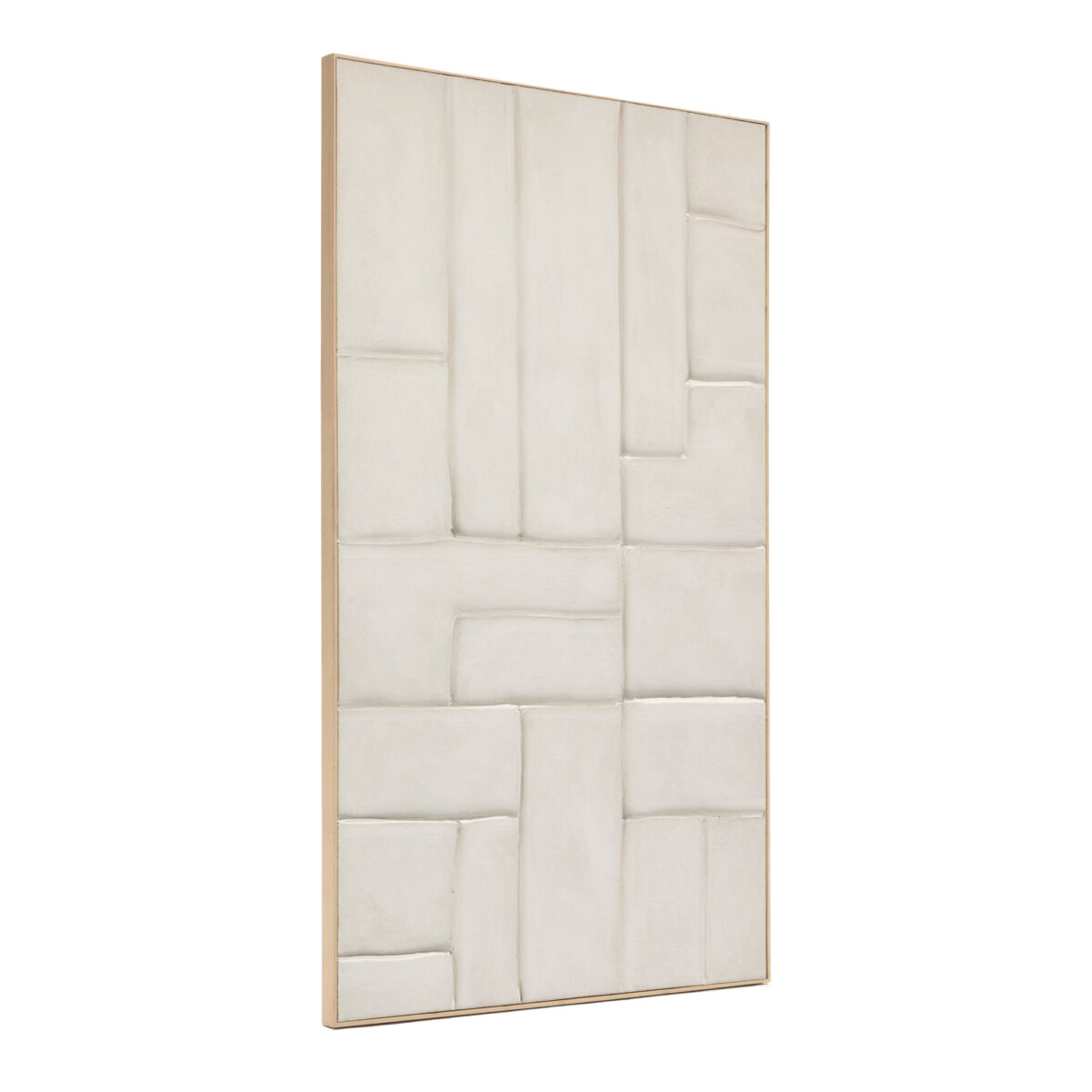 Kave Home Linnen schilderij Klis met geometrische vormen wit 120 x 200 cm - Afbeelding 10