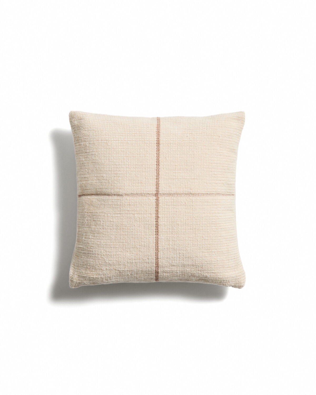 Kave Home Atima beige jacquard kussenhoes 100% PET 45 x 45 cm
