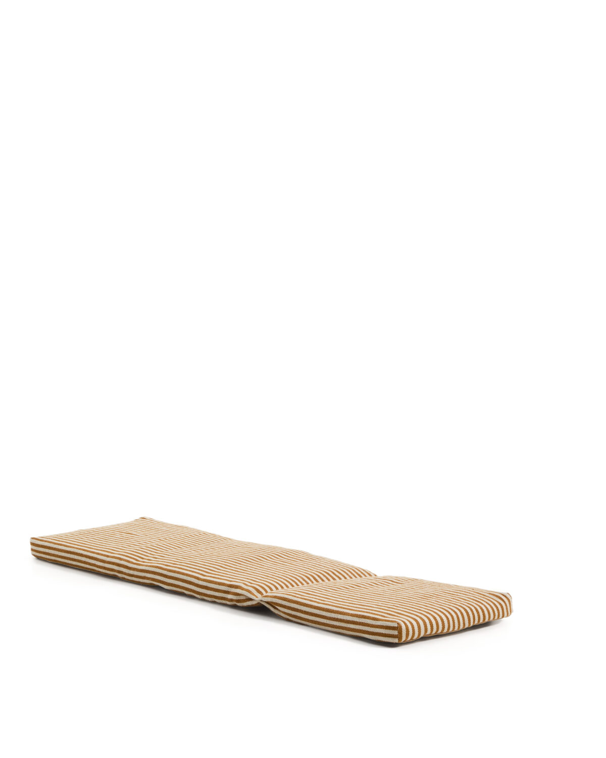 Kave Home Dirome oranje gestreept ligbedkussen 100% PET 50 x 175 cm - Afbeelding 2