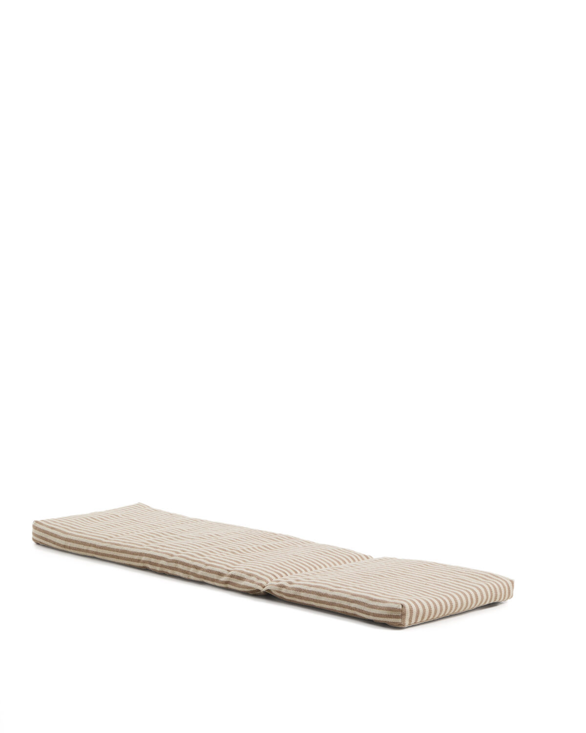 Kave Home Dirome beige gestreept ligbedkussen 100% PET 50 x 175 cm