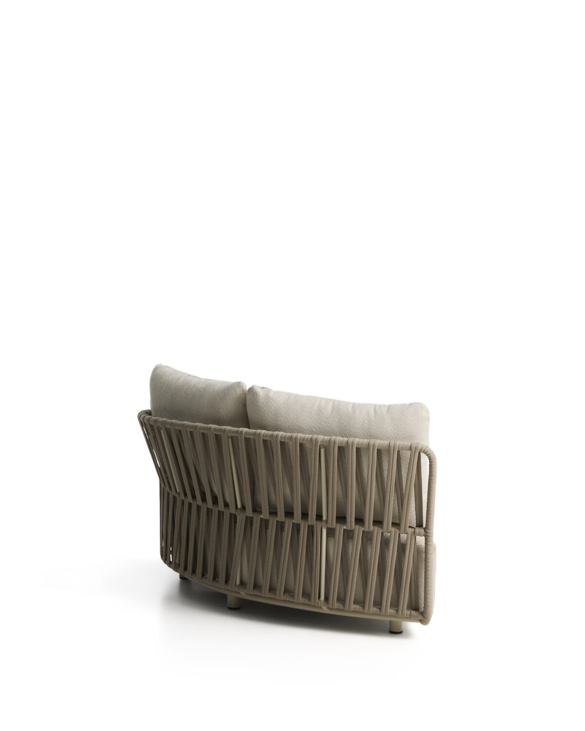 Kave Home Osani geronde module van ecru aluminium en taupe touw 167 cm - Afbeelding 8