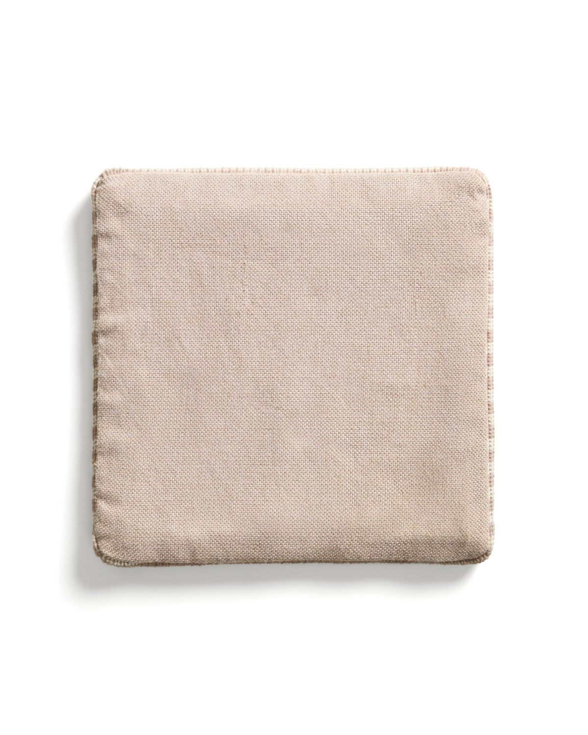 Kave Home Dirome beige gestreepte stoelkussen 100% PET 40 x 40 cm - Afbeelding 4