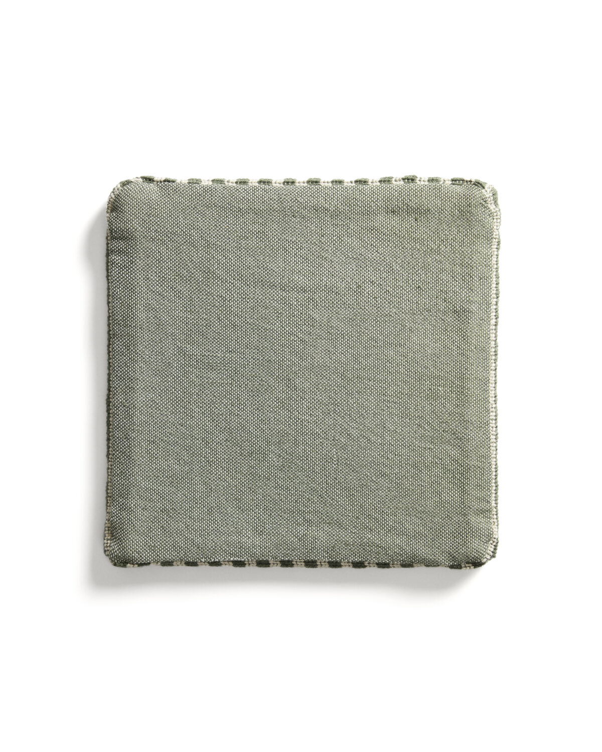 Kave Home Dirome groen gestreepte stoelkussen 100% PET 40 x 40 cm - Afbeelding 4