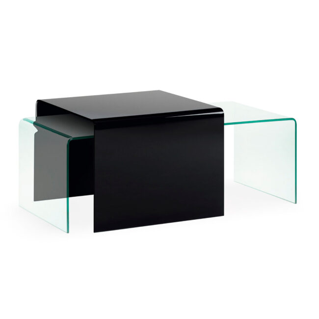 Kave Home Burano glazen salontafel 110 x 50 cm