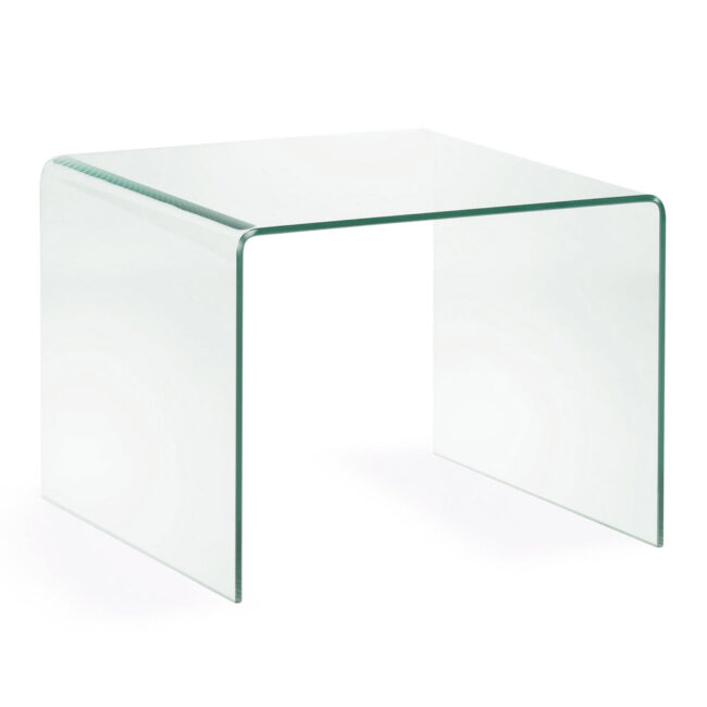 Kave Home Burano glazen bijzettafel 60 x 60 cm