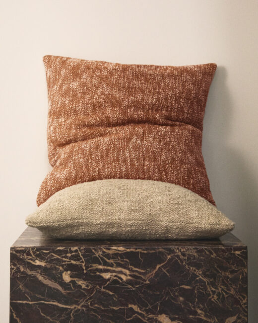 Kave Home Mevia kussenhoes van linnenmix in beige 50 x 50 cm