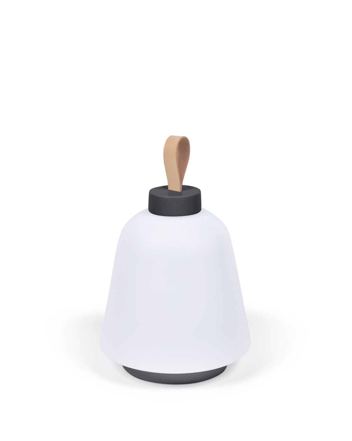 Kave Home Udiya buiten tafellamp in polytheen en metaal wit met zwarte afwerking - Afbeelding 6