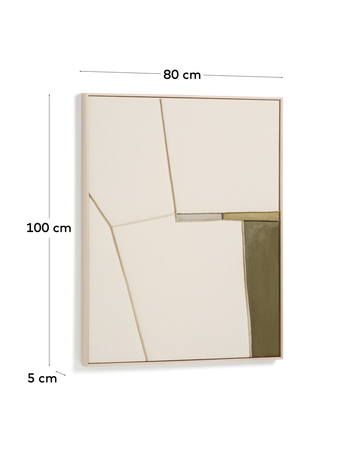 Kave Home Deravia abstract schilderij 80 x 100 cm - Afbeelding 7