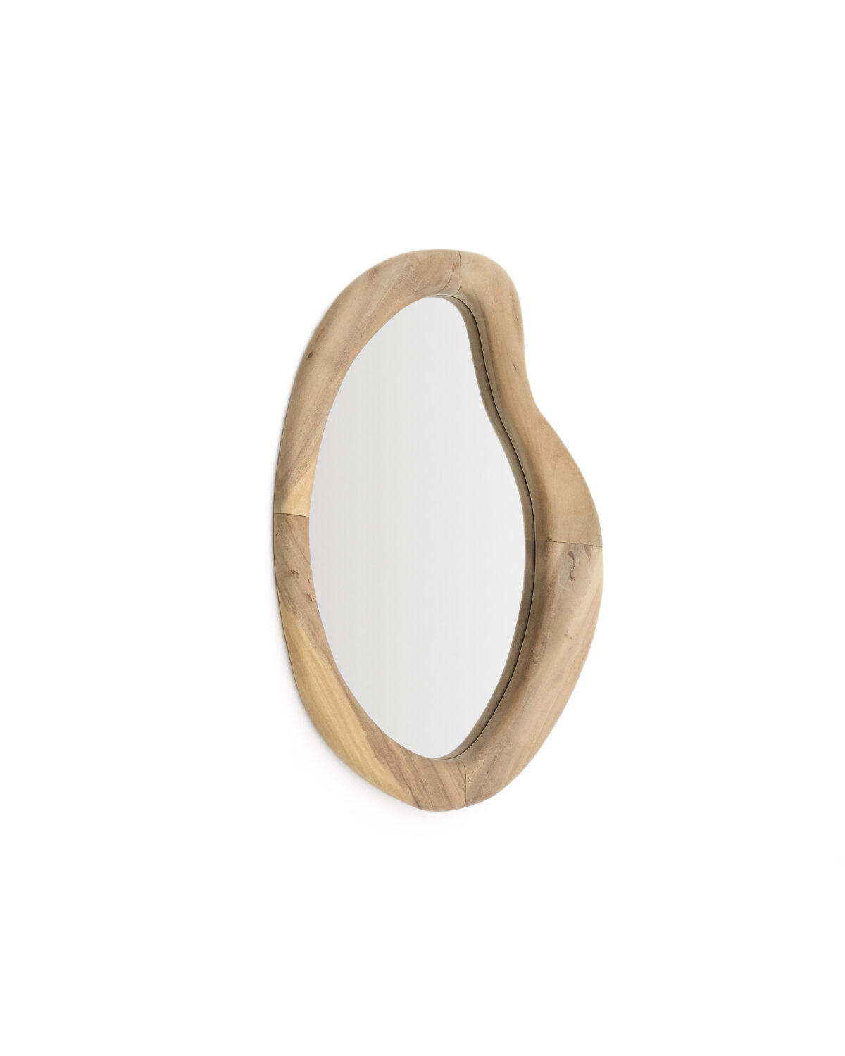 Kave Home Spiegel Selem van mungur hout met natuurlijke afwerking 68 x 44 cm - Afbeelding 5