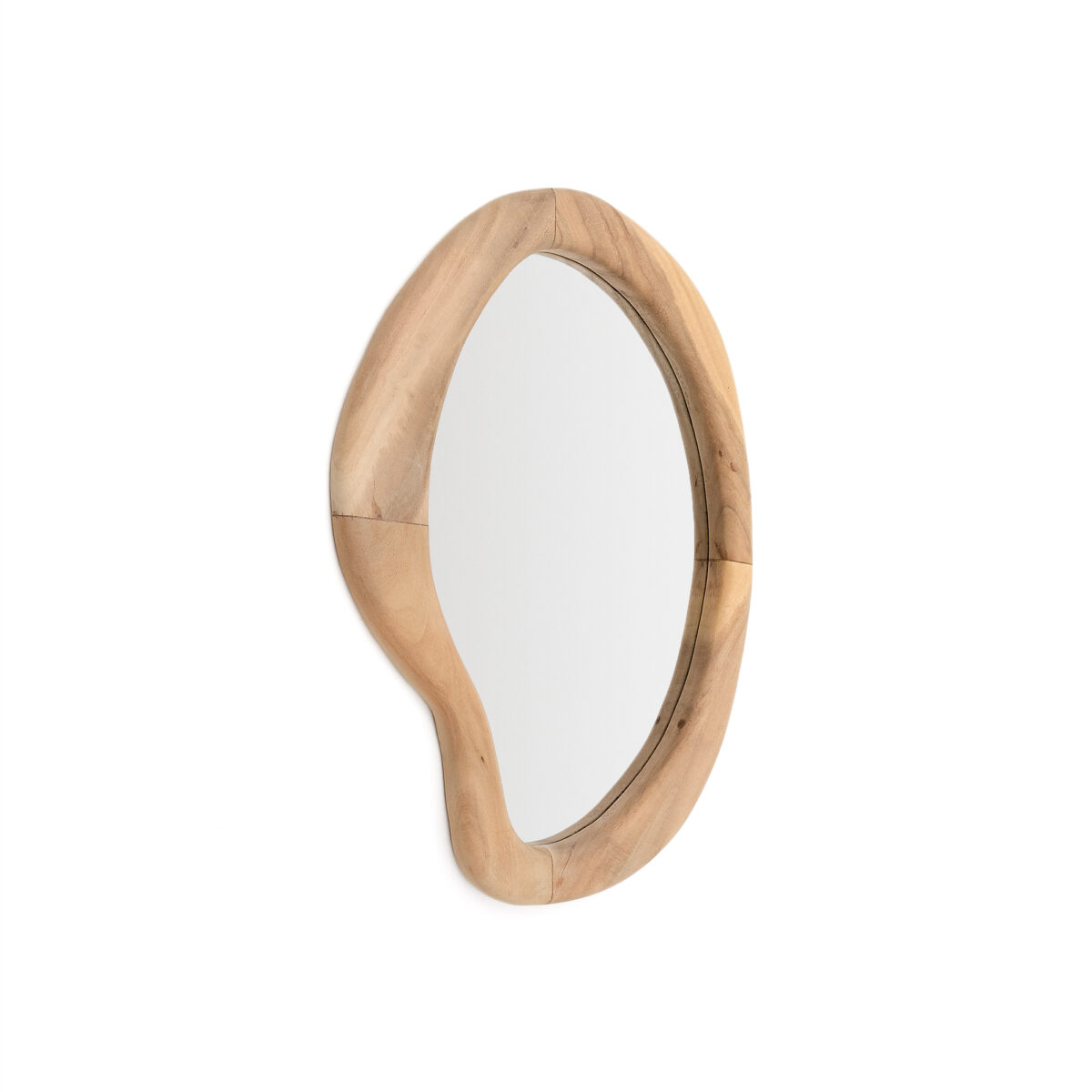 Kave Home Spiegel Selem van mungur hout met natuurlijke afwerking 68 x 44 cm - Afbeelding 6