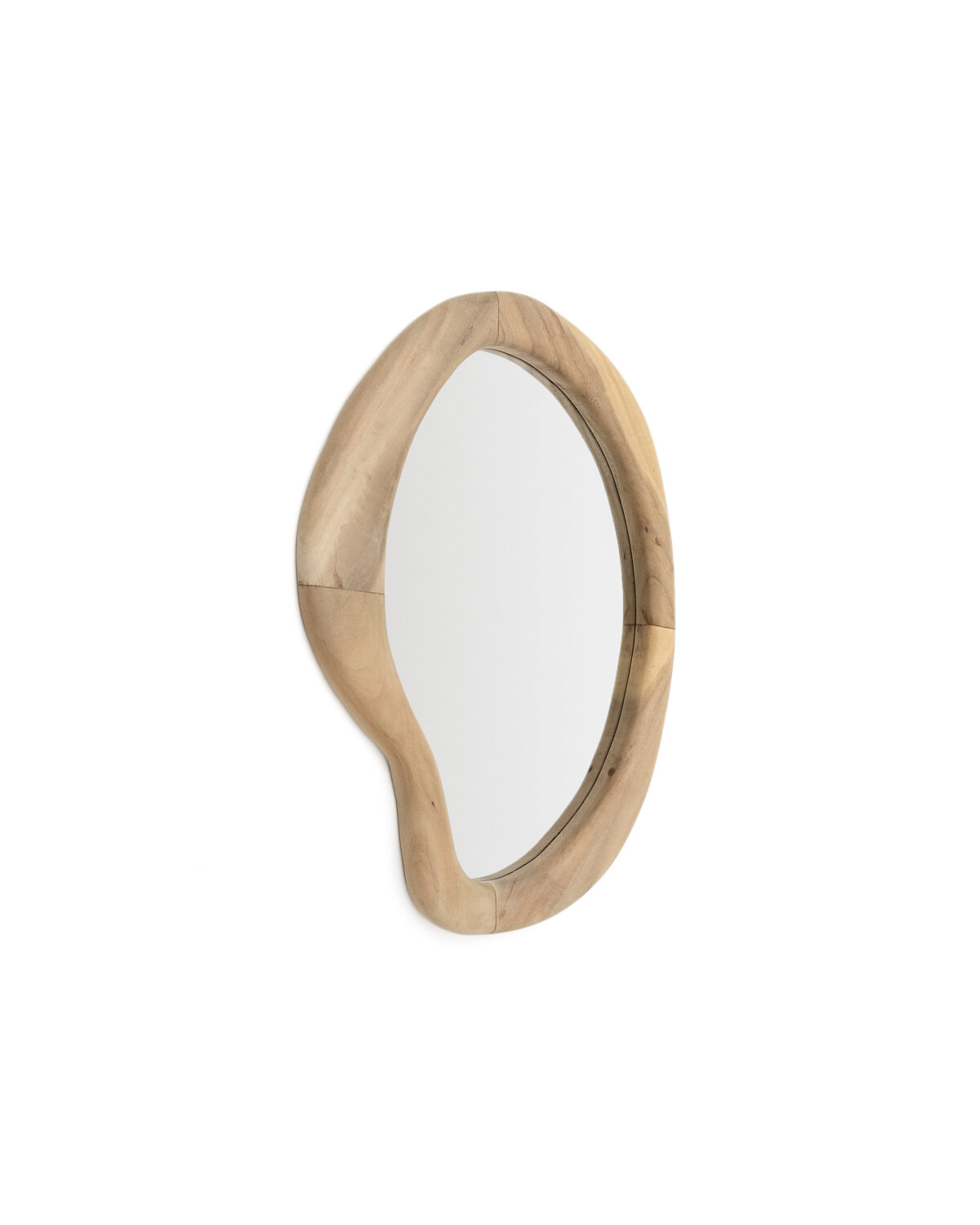 Kave Home Spiegel Selem van mungur hout met natuurlijke afwerking 68 x 44 cm - Afbeelding 7