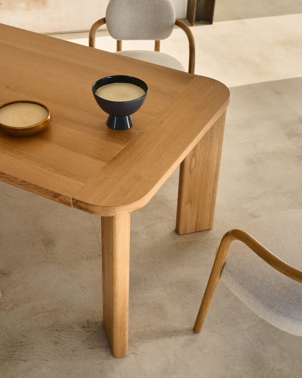 Kave Home Uitschuifbare tafel Jondal van FSC 100% massief eikenhout en -fineer 200 (286) x 100 cm - Afbeelding 24