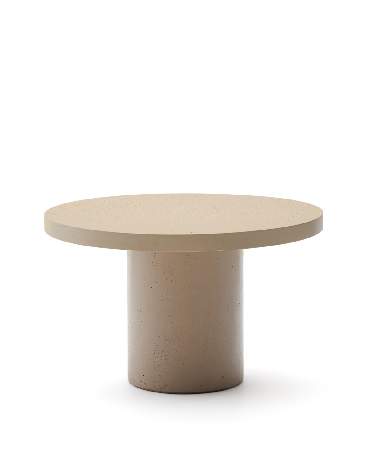 Kave Home Aiguablava beige ronde tafel van cement Ø 120 cm