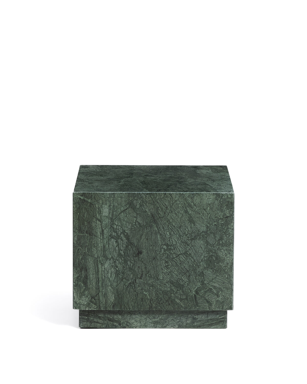 Kave Home Sorein groene bijzettafel van marmer 40 x 40 cm