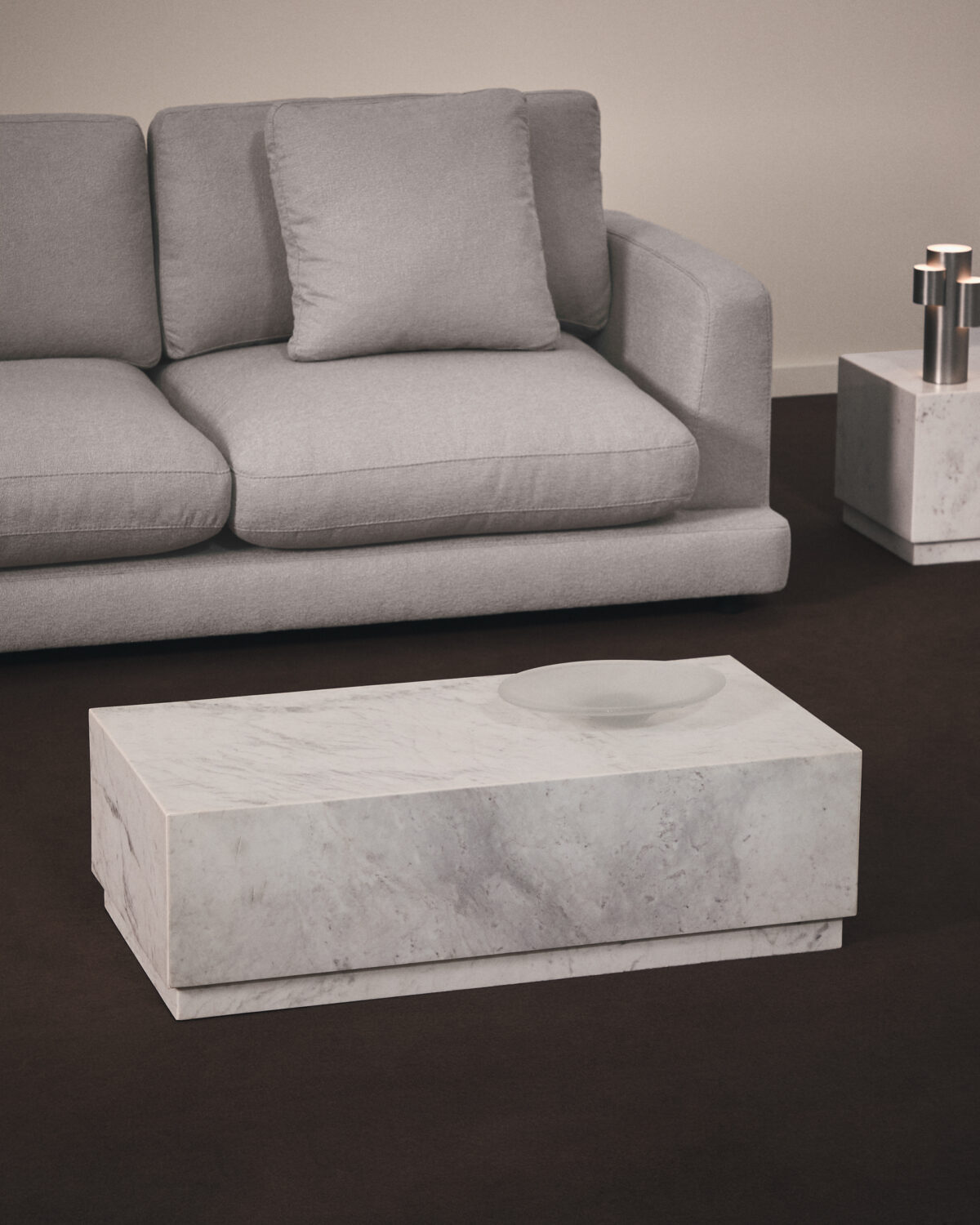 Kave Home Sorein salontafel van wit marmer 100 x 50 cm - Afbeelding 2