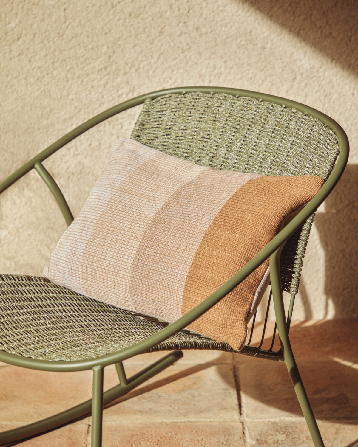 Kave Home Adys oranje kussenhoes van 100% PET 40 x 60 cm - Afbeelding 3