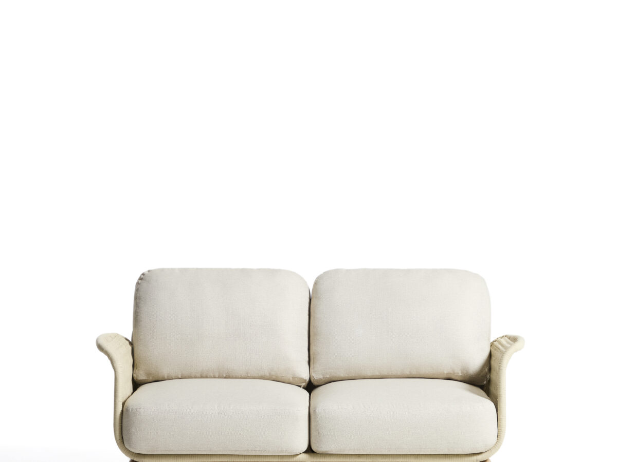 Kave Home Alipa 2-zitsbank van massief acaciahout en ecru touw 165 cm FSC 100%