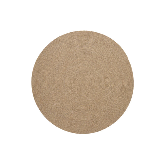 Kave Home Beige rond tapijt Despas van synthetische vezels Ø 200 cm