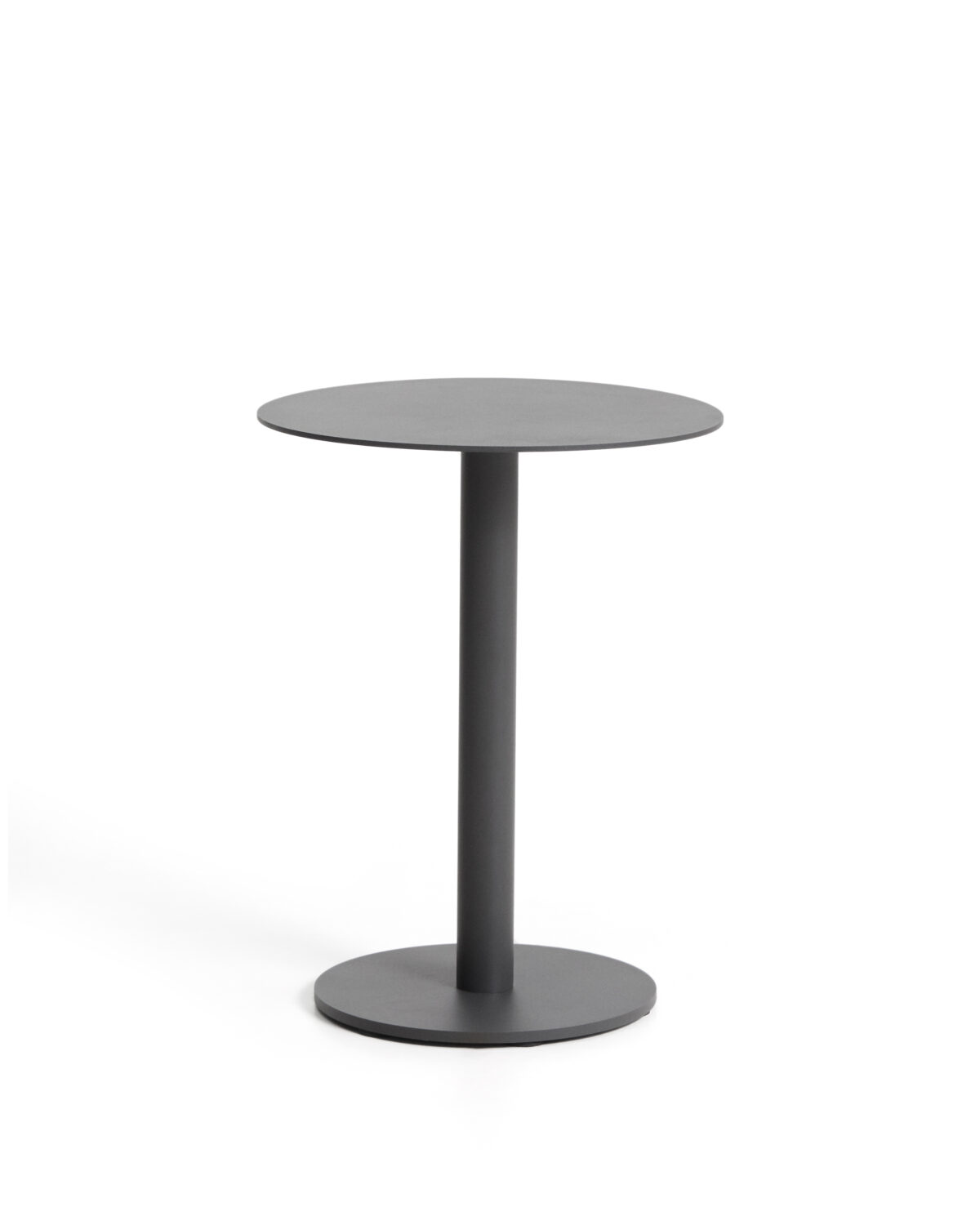Kave Home Asinara bijzettafel in grafiet aluminium Ø40 cm
