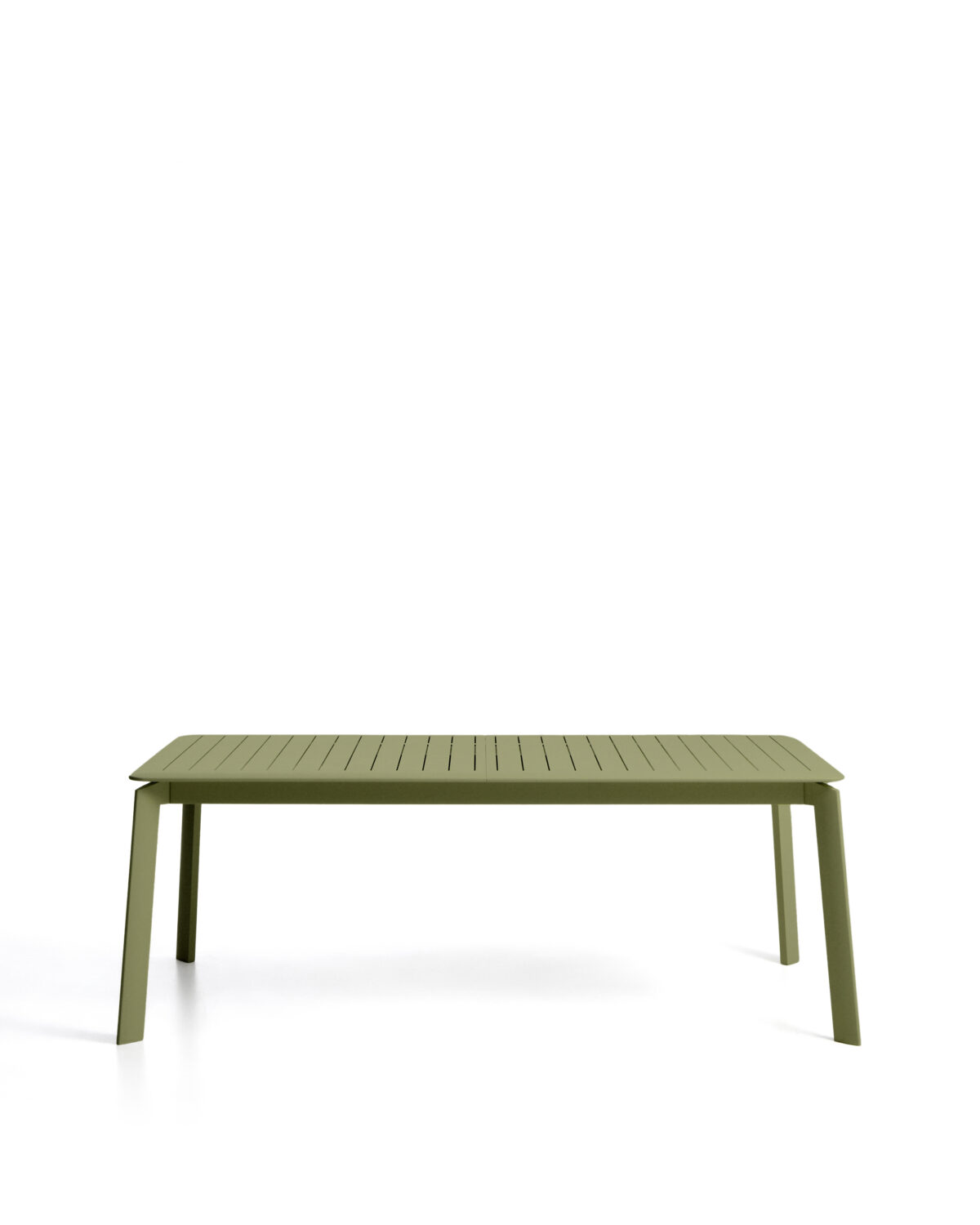 Kave Home Brela uitschuifbare tafel van groen aluminium 205(287) x 100 cm - Afbeelding 5