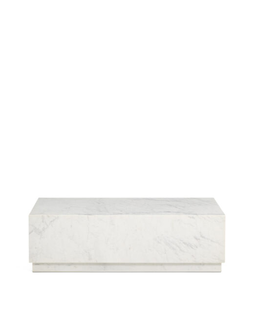 Kave Home Sorein salontafel van wit marmer 100 x 50 cm