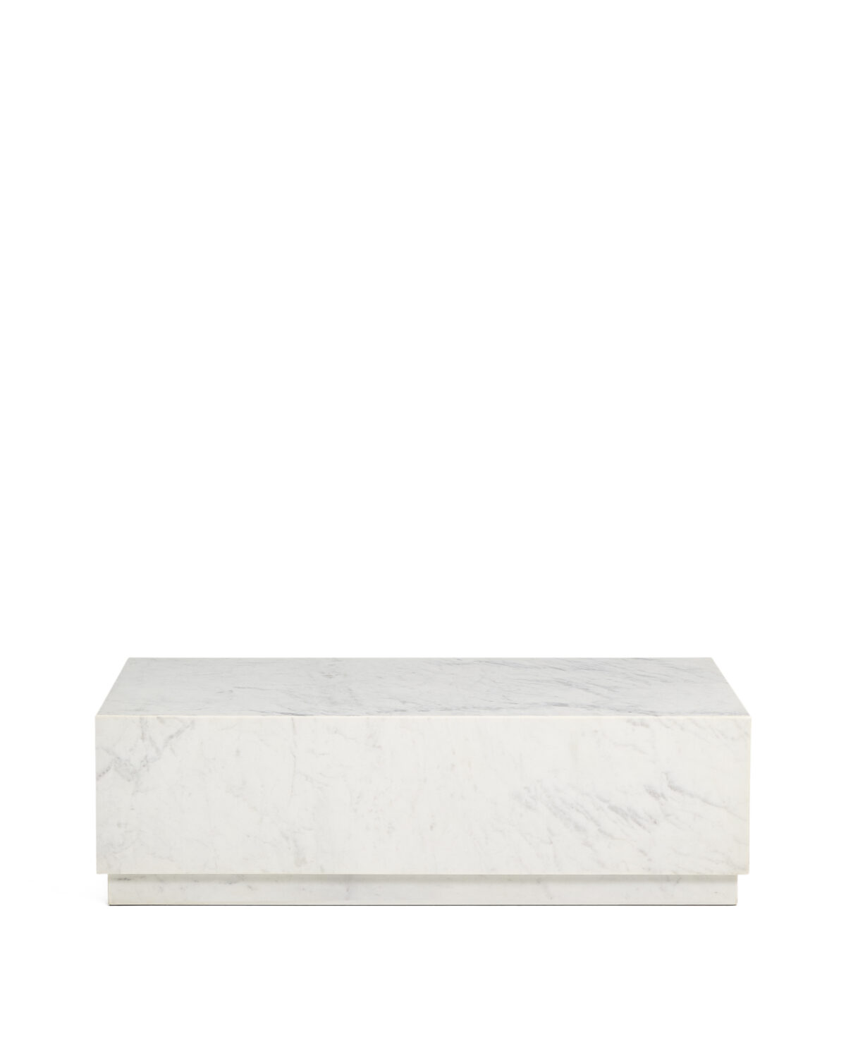 Kave Home Sorein salontafel van wit marmer 100 x 50 cm