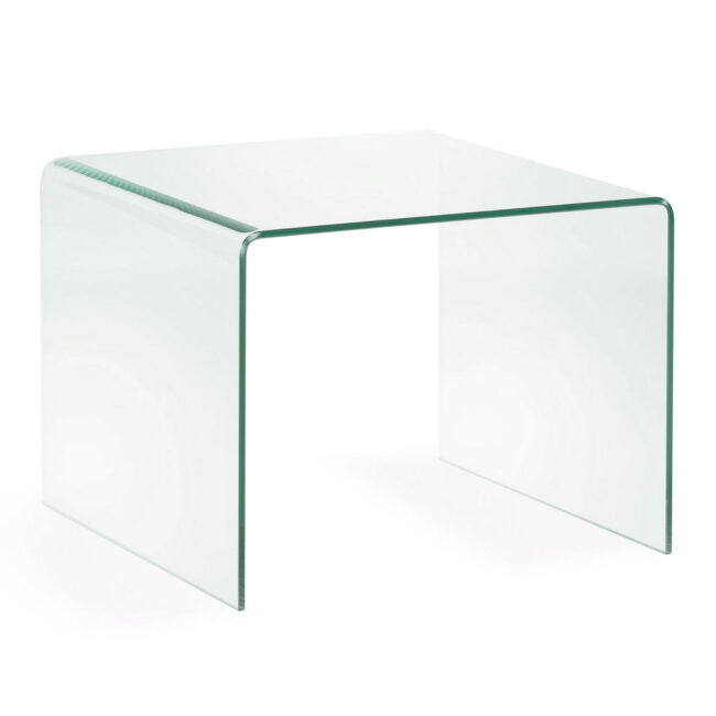 Kave Home Burano glazen bijzettafel 60 x 60 cm