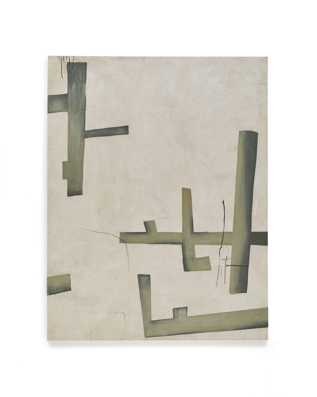 Kave Home Fida abstract doek in groen 180 x 140 cm - Afbeelding 13