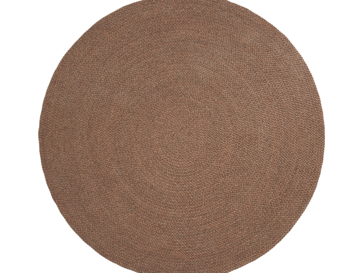 Kave Home Vloerkleed Despas van synthetische vezels terracotta Ø200 cm