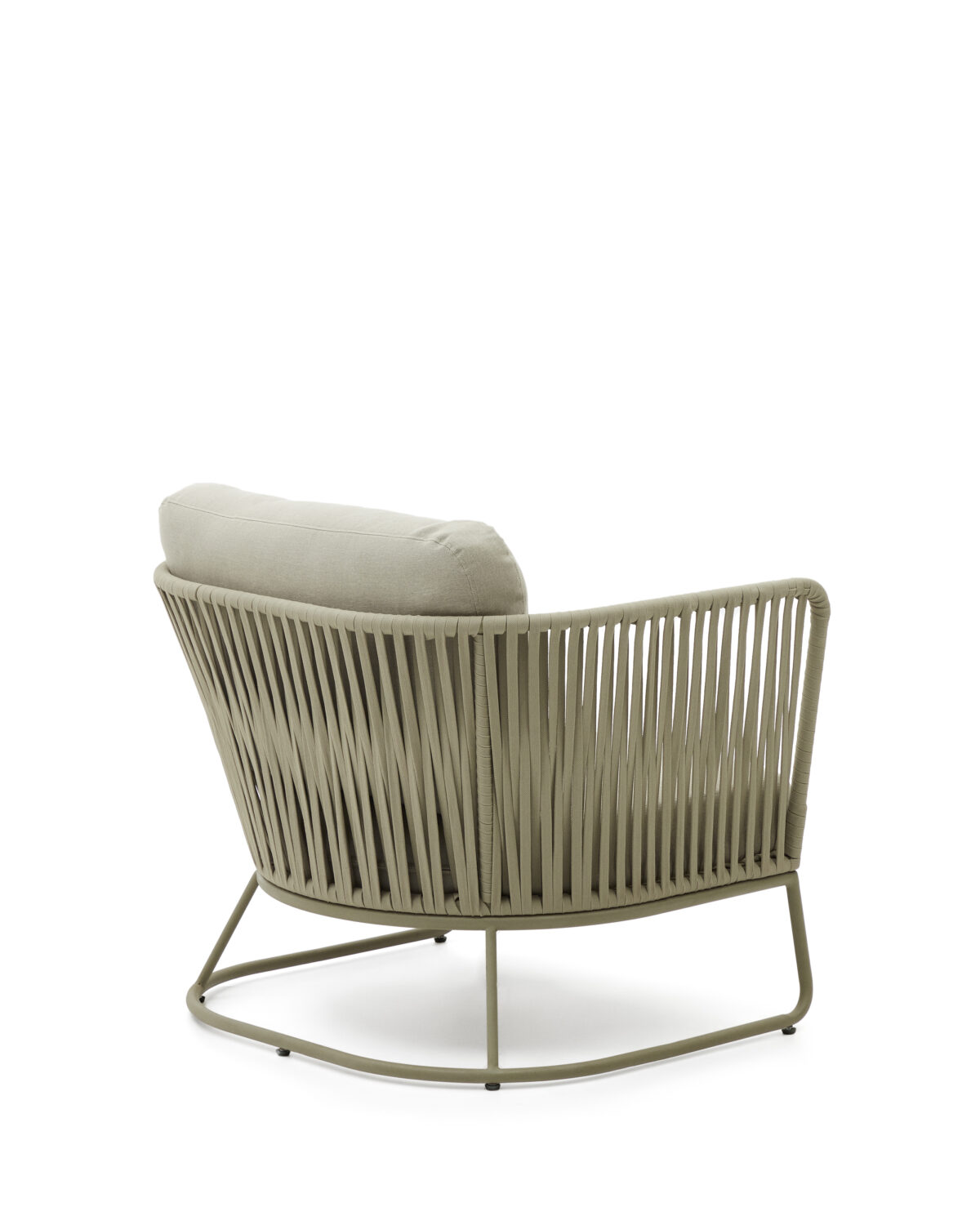 Kave Home Outdoor-fauteuil Saconca van touw en groen gegalvaniseerd staal - Afbeelding 10