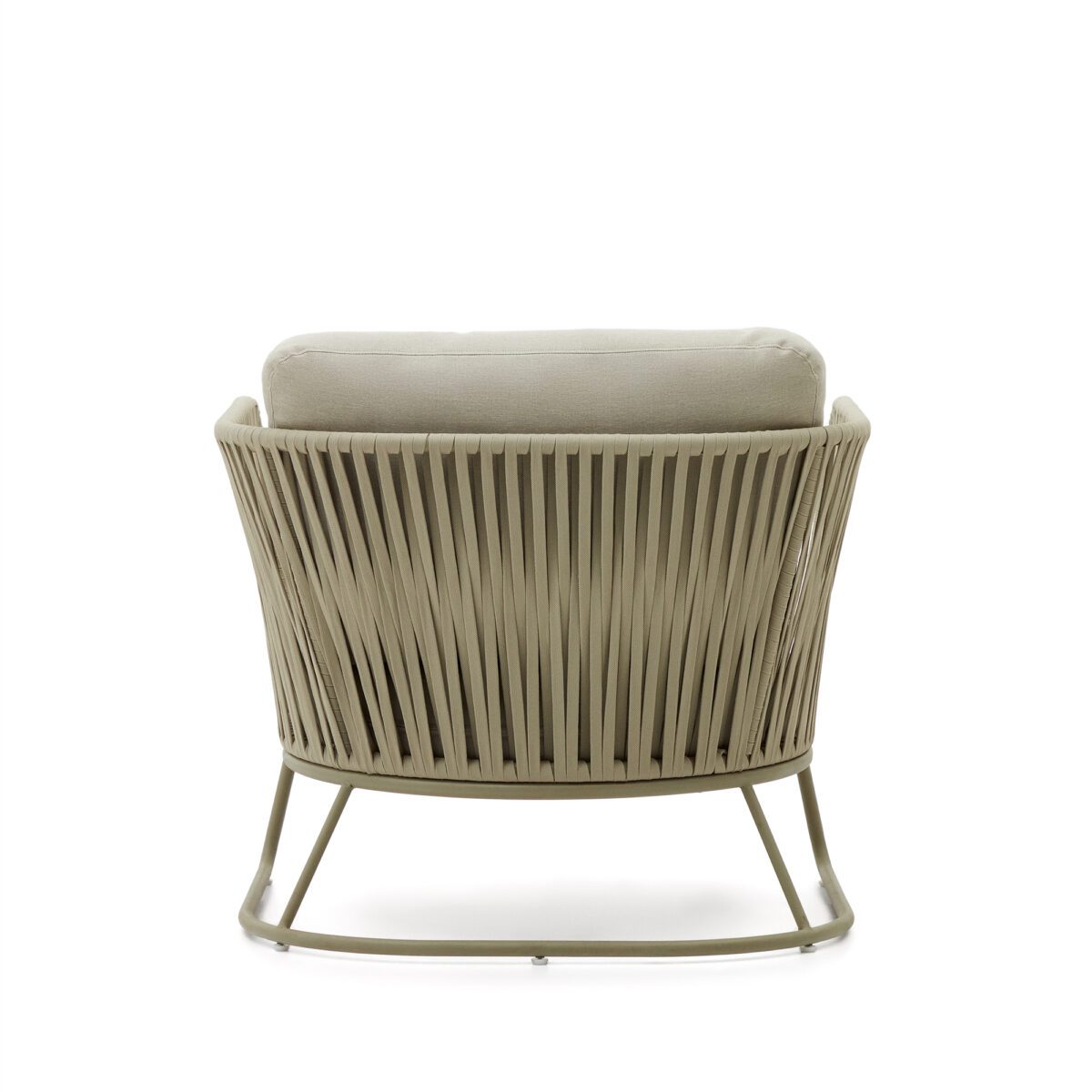 Kave Home Outdoor-fauteuil Saconca van touw en groen gegalvaniseerd staal - Afbeelding 13