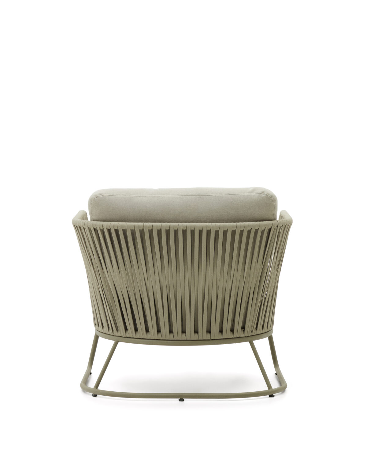 Kave Home Outdoor-fauteuil Saconca van touw en groen gegalvaniseerd staal - Afbeelding 14