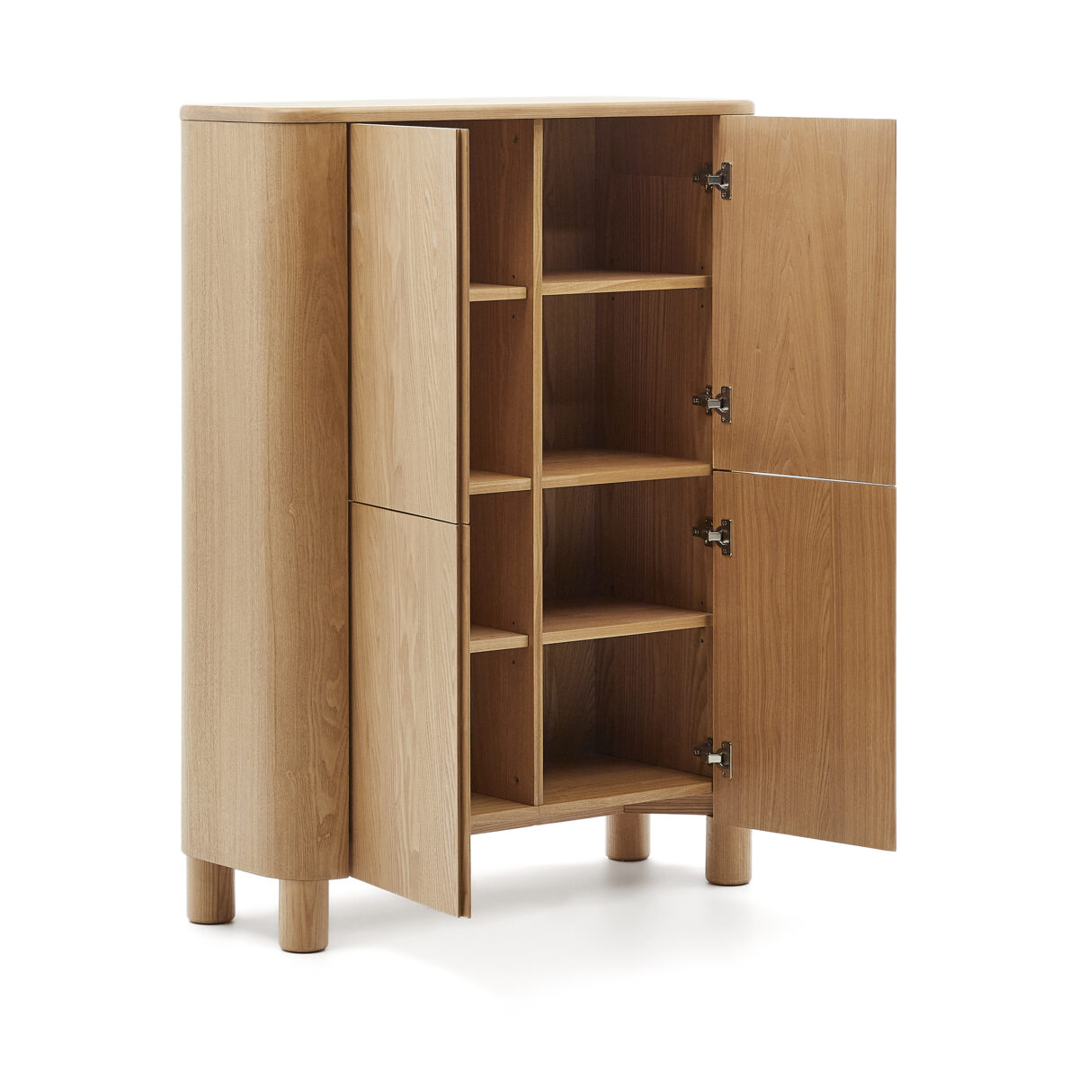 Kave Home Hoog dressoir Salaya van FSC Mix Credit essenmultiplex 100 x 134 cm - Afbeelding 8