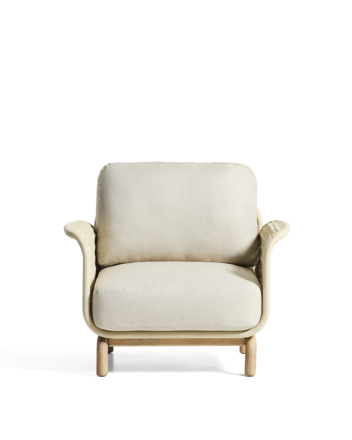 Kave Home Alipa fauteuil van massief acaciahout en ecru touw FSC 100% - Afbeelding 8