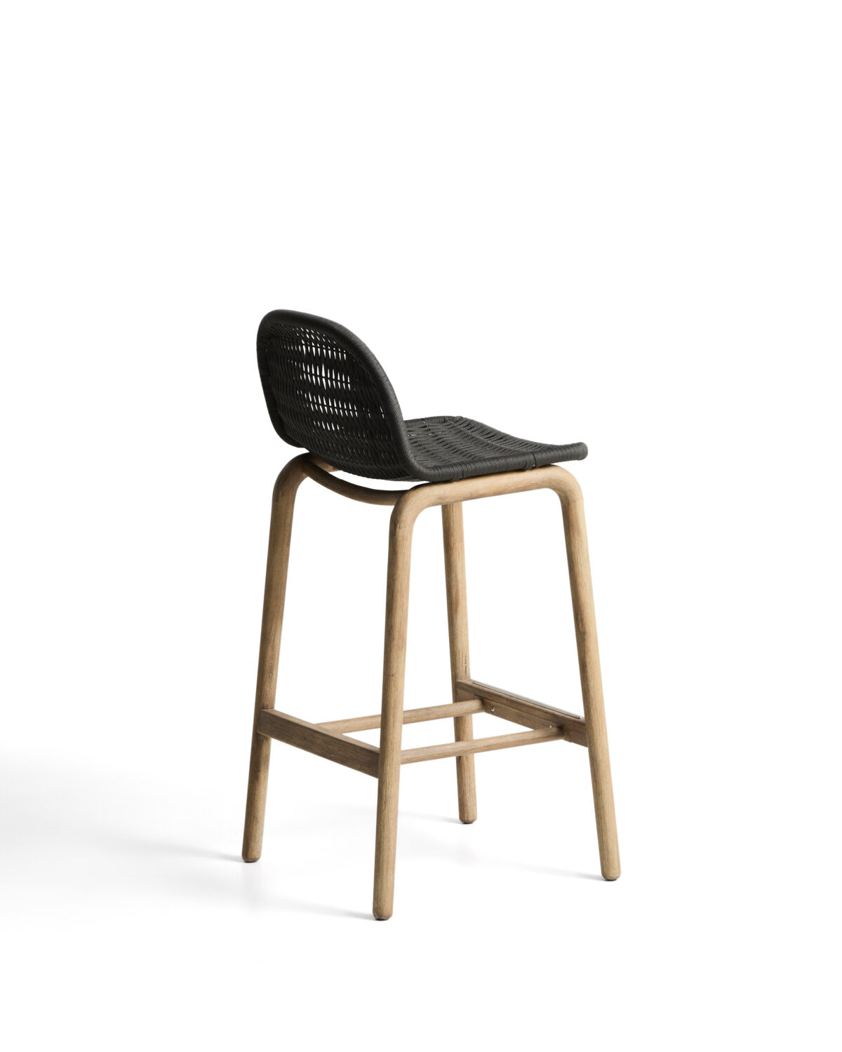 Kave Home Alipa kruk van massief acaciahout en donkergrijs touw 75 cm FSC 100% - Afbeelding 7