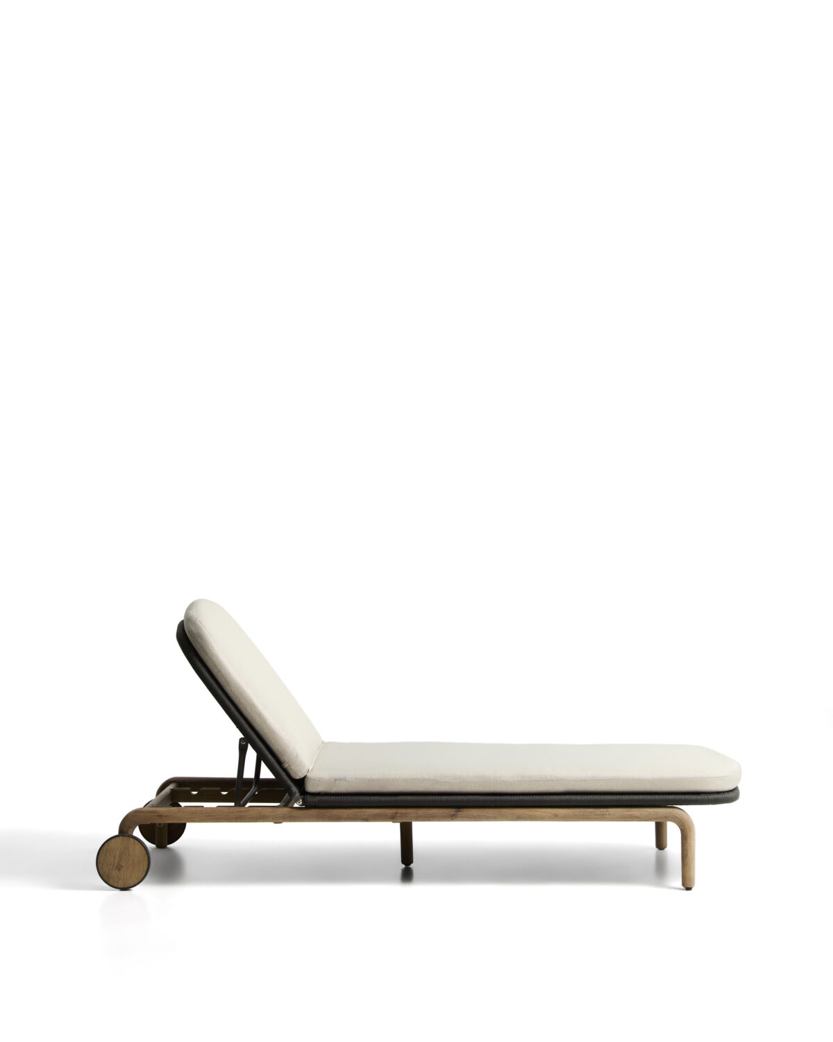 Kave Home Alipa ligstoel van massief acaciahout en donkergrijs touw FSC 100% - Afbeelding 7